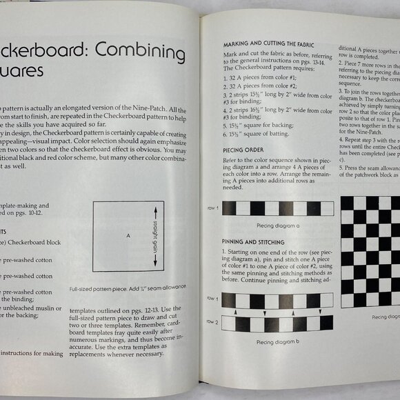 Vintage 1985 Quilting For Beginners Patchwork Applique Projects Agnes Frank - Picture 5 of 13